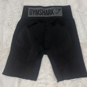 GymShark Black High-Waisted Shorts